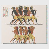 古代エジプト美術パターンの包装紙 ラッピングペーパー (フラット)