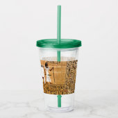 古代エジプト美術 アクリルタンブラー (正面)