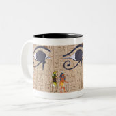 古代エジプト美術 ツートーンマグカップ (正面左)