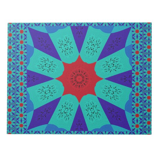 古代エジプト美術: 生動的なマンダラ。 ノートパッド (正面)