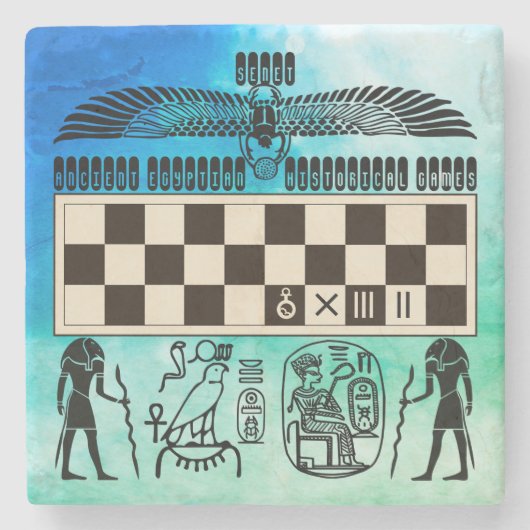 古代エジプト船団 ストーンコースター (正面)