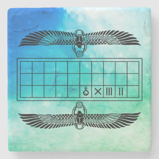 古代エジプト船団 ストーンコースター (正面)