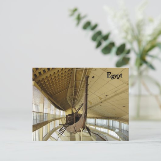 古代エジプト船 ポストカード (スタンド正面)