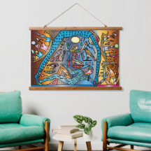 古代エジプト芸術神ゲブ天国でナットをサポート