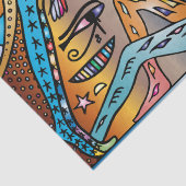 古代エジプト芸術神ゲブ天国でナットをサポート 薄葉紙 (詳細)