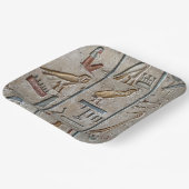 古代エジプト象形文字の彫りユニークギフト ペーパープレート (傾斜あり)