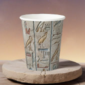 古代エジプト象形文字の彫りユニークギフト 紙コップ