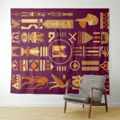 古代エジプト象形文字タペストリー タペストリー (インサイチュ(横))
