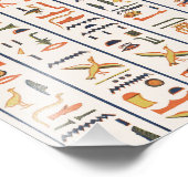 古代エジプト象形文字パターン背景histo フォトプリント            (角)