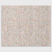 古代エジプト象形文字パターン背景histo ラッピングペーパー (フラット)