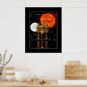 古代エジプト風のファンタジーポスター ポスター (キッチン)