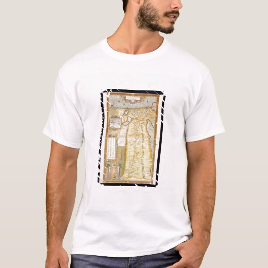 古代エジプト1584年の地図 Tシャツ (正面)