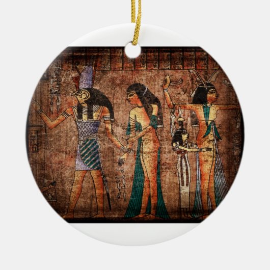 古代エジプト4オーナメント セラミックオーナメント (正面)