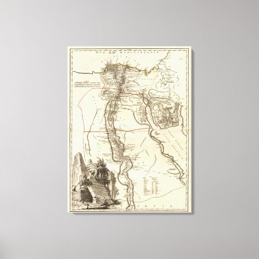 古代エジプト5 キャンバスプリント (正面)