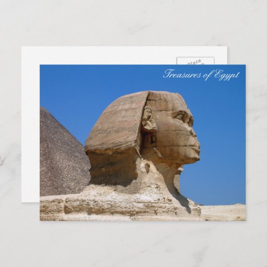 古代エジプト、スフィンクス、カイロ、祝祭日エジプト ポストカード (正面/裏面)