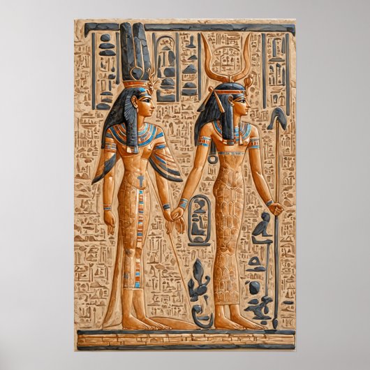 古代エジプト、ファラオの女王ハトシェプスト || ポスター (正面)