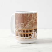 古代エジプト ファラオ デイル・エル・バフリ 神殿 王朝 コーヒーマグカップ (正面左)