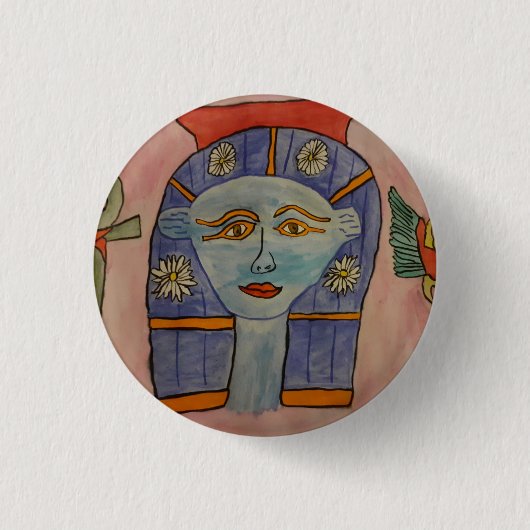 古代エジプト 缶バッジ (正面)