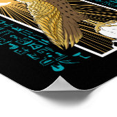 古代エジプト《鳥》ハヤブサ神ホルス ポスター (角)