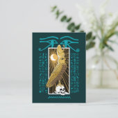 古代エジプト《鳥》ハヤブサ神ホルス ポストカード (スタンド正面)