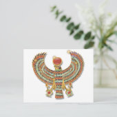 古代エジプト《鳥》ハヤブサ胸 ポストカード (スタンド正面)