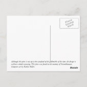 古代エジプト《鳥》ハヤブサ胸 ポストカード (裏面)