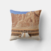 古代エジプトHatshepsut Deir Bahri Temple Luxor クッション (裏面)