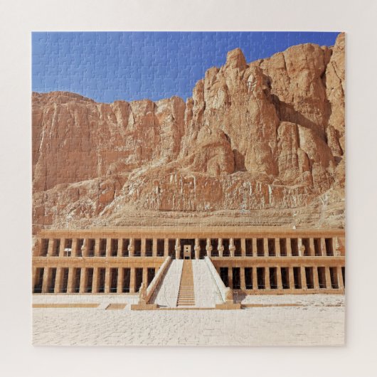 古代エジプトHatshepsut Deir Bahri Temple Luxor ジグソーパズル (縦)