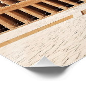 古代エジプトHatshepsut Deir Bahri Temple Luxor ポスター (コーナー)