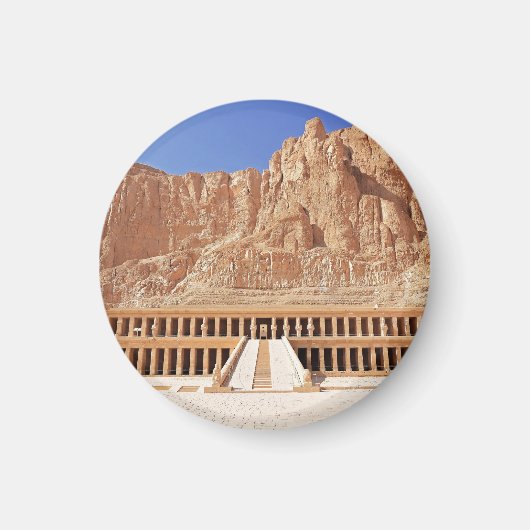 古代エジプトHatshepsut Deir Bahri Temple Luxor マグネット (正面)