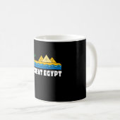 古代エジプトTシャツ、ピラミッドTee コーヒーマグカップ (正面右)