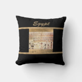 古代エレガントエジプトブラック装飾用クッション クッション (正面)