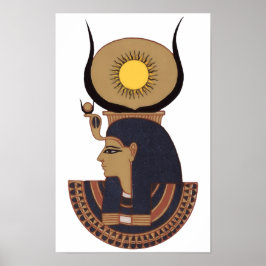 古代オシリスのイラストレーションエジプトの神SMAL ポスター