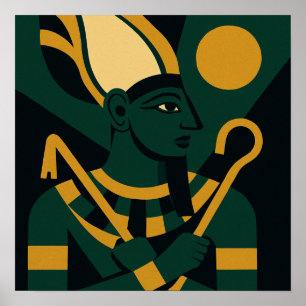 古代オシリス神エジプト神のポスター ポスター