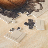 古代オランダ(オランダ)帆船3 ジグソーパズル (側面)