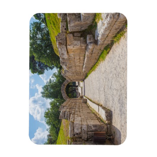 古代オリンピアの遺跡ギリシャの磁石 – 歴史 マグネット (縦)