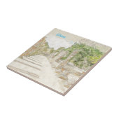 古代オリンピア遺跡スケッチ陶器瓦壁Dec タイル (側面)