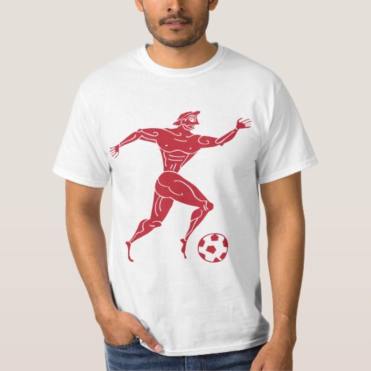 古代オリンモダンピアンサッカーフットボール暗黒 Tシャツ (正面)