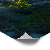 古代オークの木アットサンライズ ポスター (角)