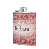 古代カスタムエジプトの象形文字レッドフラスコ フラスク (左)