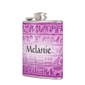 古代カスタムエジプト象形文字パープルフラスコ フラスク (左)