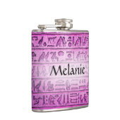 古代カスタムエジプト象形文字パープルフラスコ フラスク (右)