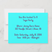 古代カラフルなテーマのパーティの招待状 招待状 (裏面)