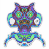 古代カラフル宇宙アイドルv1 シール (正面)