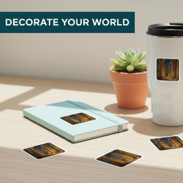 古代カルナック神殿の柱ステッカー スクエアシール