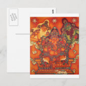 古代ガネシュ絵画スの ポストカード (正面/裏面)