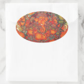 古代ガネシュ絵画スの 楕円形シール (バッグ)