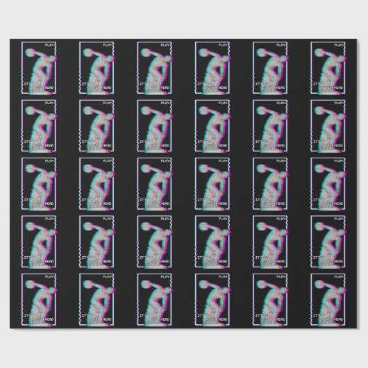 古代ギリシアのディスカス像が気化波を投げ掛ける大会 ラッピングペーパー (フラット)