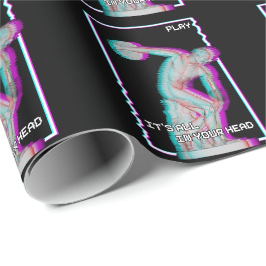 古代ギリシアのディスカス像が気化波を投げ掛ける大会 ラッピングペーパー (ロールコーナー)