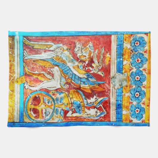 古代ギリシアの伝統的なギリシャ神話の壁pa キッチンタオル (横)